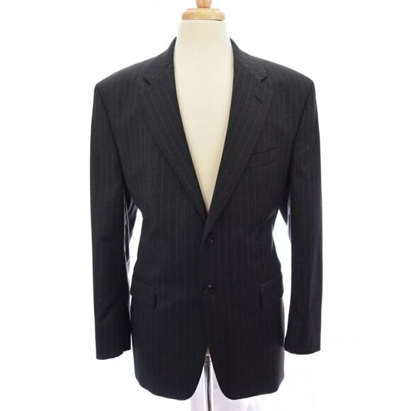 Lauren Ralph Lauren Mens 100% Wool Blazer Jacket Woolmark Strip Gray Sz 44R 44 R - Picture 1 of 11